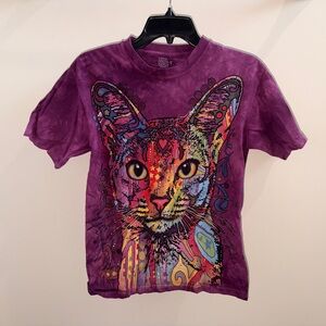 Urban Outfitters Purple Cat Graphic Tee